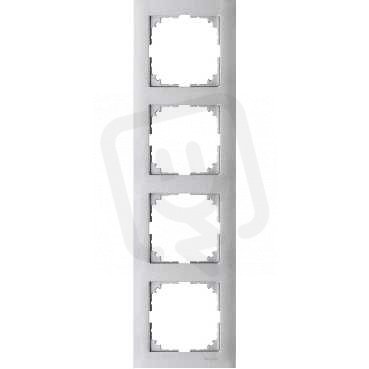 Merten Rámeček čtyřnásobný M-Pure, Aluminium SCHNEIDER MTN4040-3660
