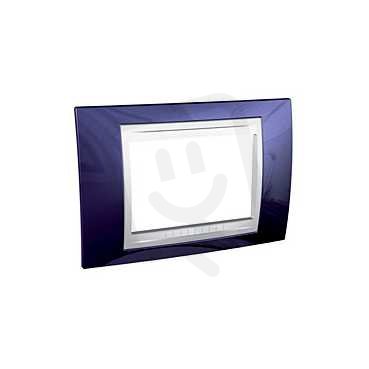 Unica Allegro Krycí rámeček trojmodulový, Indigo/Polar SCHNEIDER MGU6.103.842
