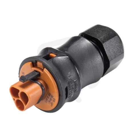 vidlice na kabel gesis RST, 2-pól, průchodka 6-10mm, šroubové svorky, hnědá