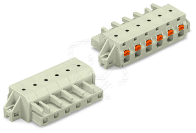 Pružinová svorka Push-in CAGE CLAMP sv.šedá 2,5mm2 3pól. WAGO 2721-203/031-000