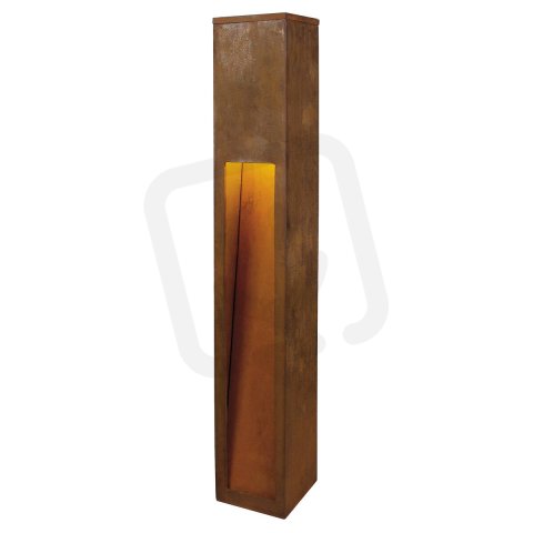 RUSTY SLOT 80 venkovní stojací lampa TC-DSE IP44 rezavé ocel 12/12/80cm 11 W