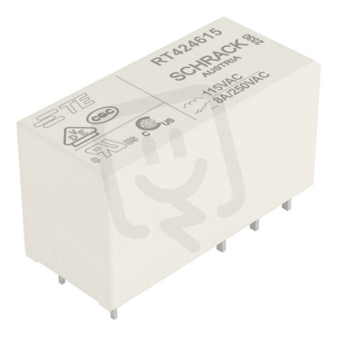 Základní relé, jmenovité vstupní napětí AC 115 V, 2 přepínací kontakty