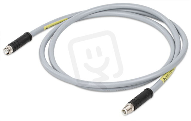 Napájecí kabel, Zásuvka M12L,  přímá, Zástrčka M12L,  přímá 5pól.