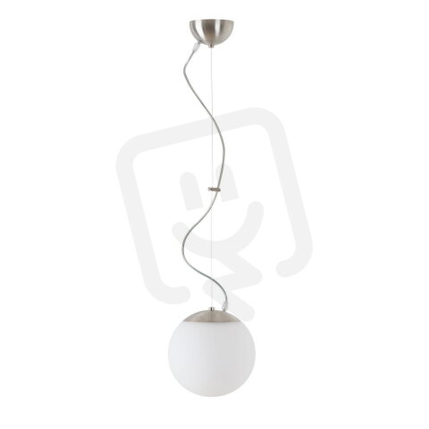 Závěsné svítidlo se skleněným stínidlem OSMONT ADRIA L1 7W IP40 E27 nerez