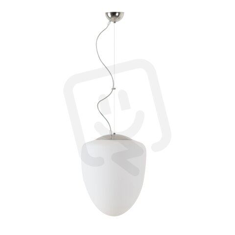Závěsné svítidlo se skleněným stínidlem OSMONT ASTRA L 13W IP40 E27 chrom