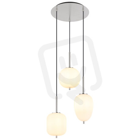 Závěsné svítidlo BLACKY I matný nikl 3x E14 40W 230V GLOBO 15345-3NO
