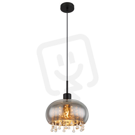 Závěsné svítidlo CORRY černá 1xE27 LED, max. 9W 230V GLOBO 15839H1