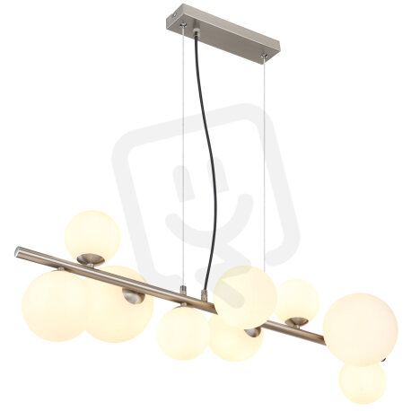 Závěsné svítidlo RIHA nikl 9xG9 LED, max. 3,5W 230V, 310lm, 3000K GLOBO 56140-9H
