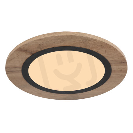 Stropní svítidlo LEA černá/dřevo LED 15W 230V, 800lm 3000K GLOBO 67292D3