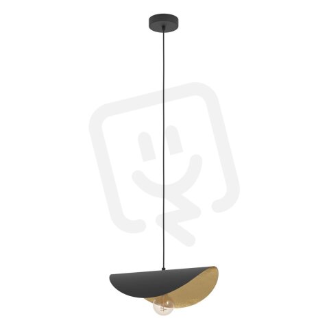 Závěsné svítidlo SACEDA E27 O410 černá/zlatá 40W EGLO 390392