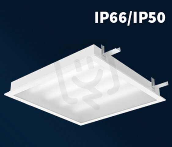 Vestavné svítidlo ODIS-LED-L-M598-SQ-GLM-12000-940, IP66/IP50 VYRTYCH 086025