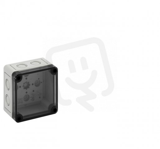 Prázdná skříň TK PS 99-6-tm šedá IP66 IK07 94x94x57mm SPELSBERG 10600301
