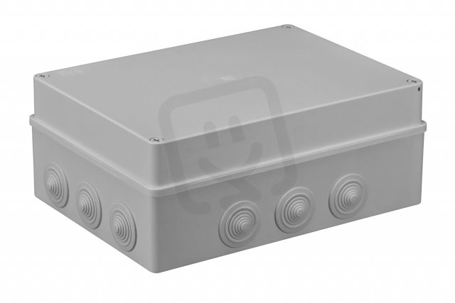 Malpro S-BOX 606 Krabice S-BOX 606, 300 x 220 x 120 mm, 12 průchodek, IP65 šedá