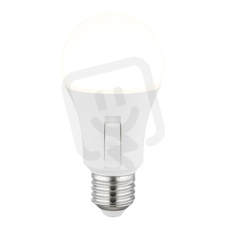 Bulb LED žárovka, plast bílý, nikl, hlin