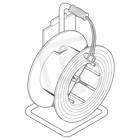 Prázdný kabelový buben ROLLER 330 s úchytem pro skříně BLOCK4 SCAME SC92064