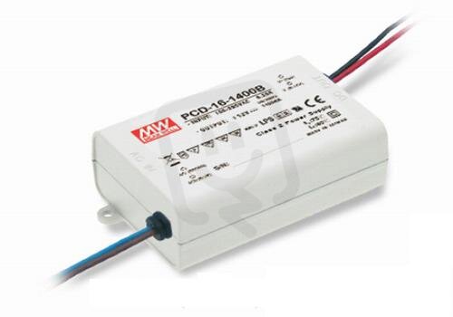 Napájecí zdroj pro LED 16W 700mA MEAN WELL PCD-16-700B