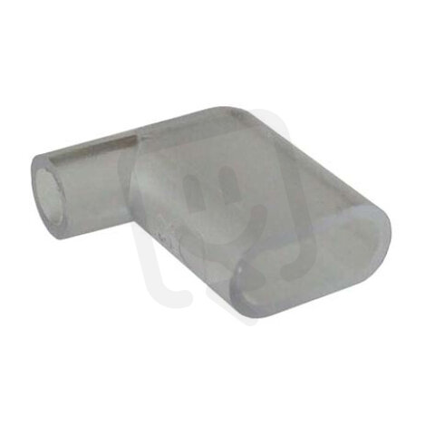 Kryt objímky úhlový jednop. 63mm PVC tra