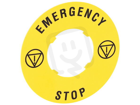 Lovato LPXAU115 Štítek EMERGENCY/STOP