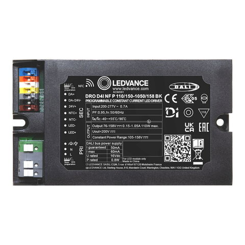 DRO D4I NF P 110/150-1050/158 BK   LEDV