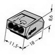 273-100 Krabicová svorka 3x0,75-1,5mm2