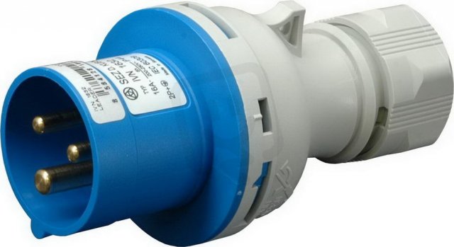 Vidlice průmyslová 230V, IP54, 32A, 3-pól SEZ DK IVN 3232