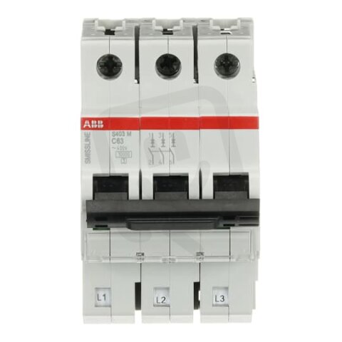 S403M-C63 Jistič 3p char.C 63A Icn 10kA ABB 2CCS573001R0634