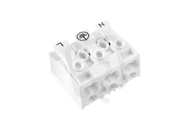 Svorkovnice SLK 3/3 (N-E-L) pro svítidla PC bílá/88167527 Eleman 1000411