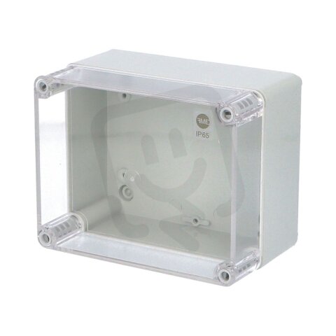 Krabice SolidBOX 68121 IP65 170x135x107mm průhledné víko hladké boky FAMATEL