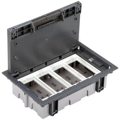 Podlahová krabice SF obdélníkový 8×K45 4×CIMA 70mm105mm šedá IK08 SF470/1