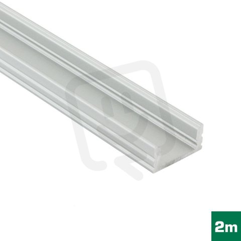 AL profil FKU52 C13/MU17 pro LED, bez plexi, 2m, elox FK TECHNICS 4738343