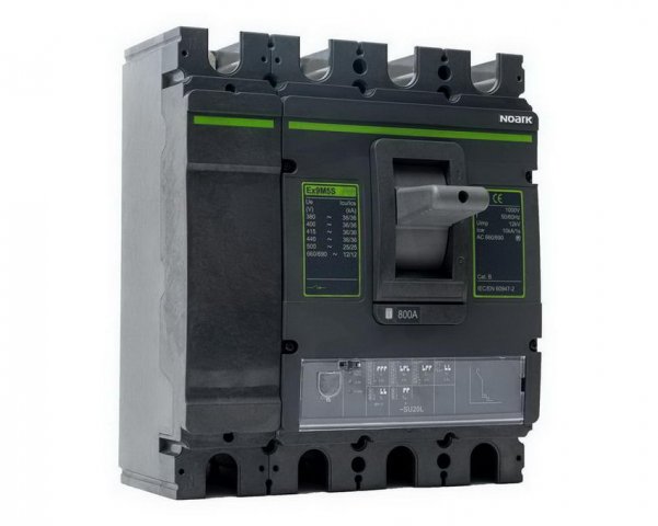 Kompaktní jistič NOARK 111268 EX9M5S velikost M5, SU20L (DIP), 36kA, 800A, 4P
