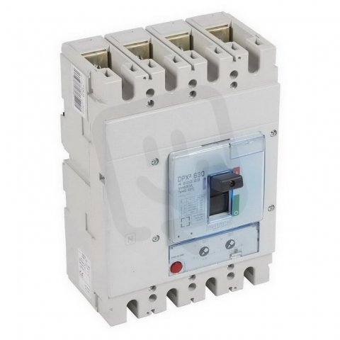 DPX3 630 TEPELNĚ MAGNETICKÁ SPOUŠŤ PRO VÝKONOVÝ JISTIČ 4P 630A 50kA LEGRAND