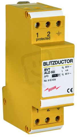 Kombinovaný svodič přepětí BLITZDUCTOR VT DEHN 918409