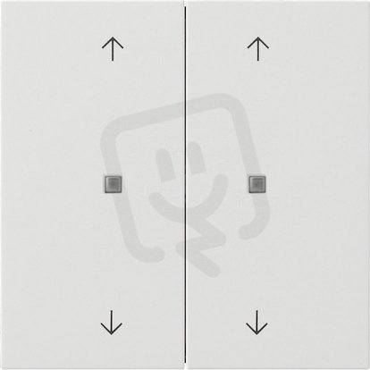 KNX tlačítko kolébka 2-n šipky F100 čistě bílá GIRA 5174112