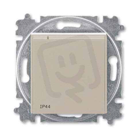 ABB LEVIT Zásuvka s kolíkem clonky víčko IP44 macchiato/bílá 5519H-A02997 18