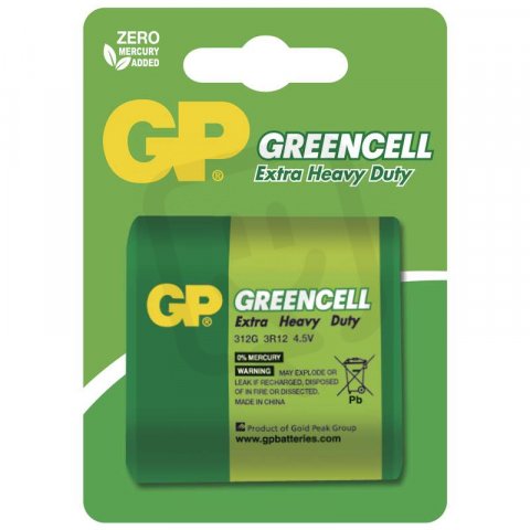 Zinko-uhlíkové baterie GP GREENCELL 3R12 1BL Emos B1261