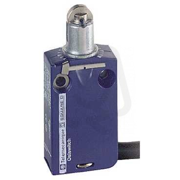Polohový spínač kov. miniaturní, kabel 3m čep s kladkou 1Z+1V XCMD2502L5