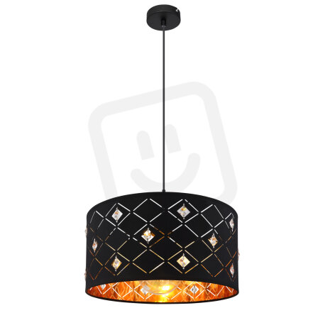 Závěsné svítidlo ABBEY černá 1xE27, max. 60W 230V GLOBO 15448H