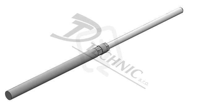 JP 60 Al d16/10 Jímací tyč d16/10 AlMgSi - 6000 mm DT TECHNIC 421038