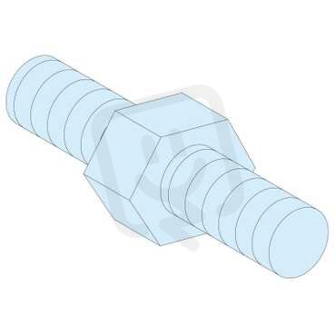 Schneider 03185 4 šestiboké distanční kusy M5 V=9mm