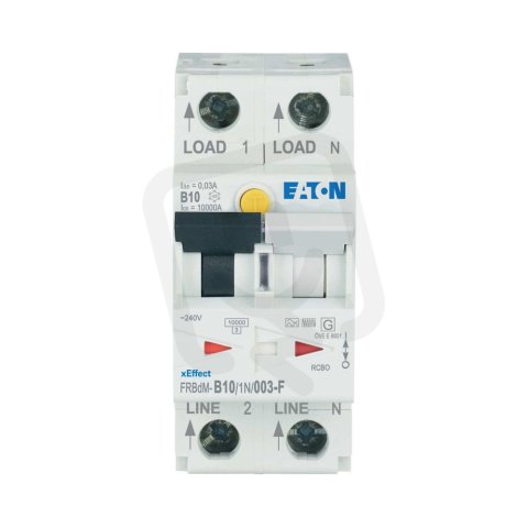 Digitální chránič s jističem 10kA FRBdM-B10/1N/003-F char B 1+N-pól 10A 0,03A
