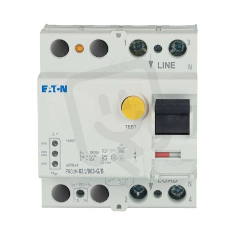 Digitální proudový chránič 10kA FRCdM-63/2/003-G/B 2pól 0,03A 63A EATON 300640