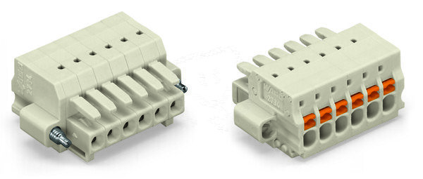 Pružinová svorka Push-in CAGE CLAMP sv.šedá 1,5mm2 12pól. WAGO 2734-112/107-000