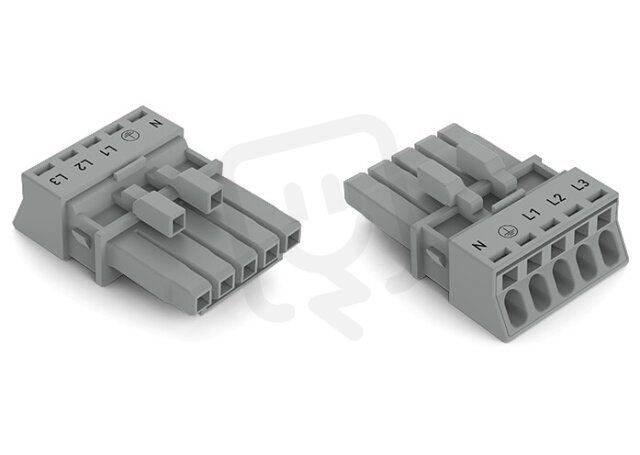 Zdířka 5pól. Kód. B šedá WAGO 890-245/060-000