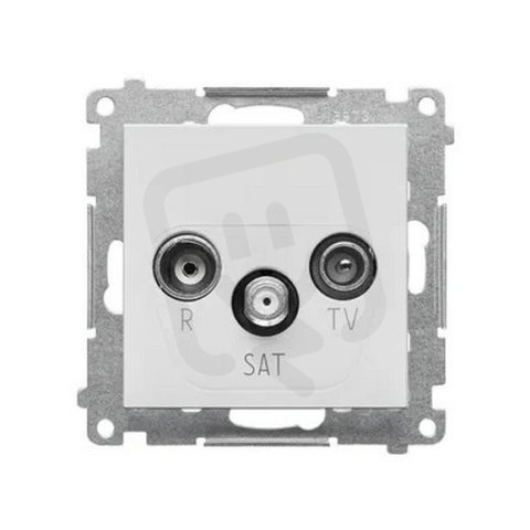 TASP.01/114 Zásuvka anténní R+TV+SAT prů