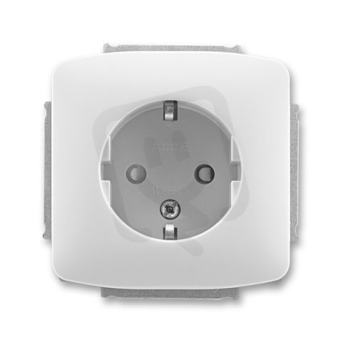 ABB 5518A-A3459 SxZásuvka 1násobná s ochrannými kontakty(podle DIN),s clonkami