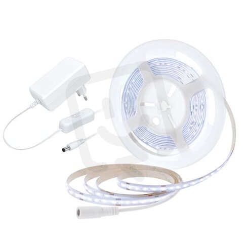 LED COB pásek - set 5m adaptér s vypínačem 8W/m 800lm/m 6000K SOLIGHT WM59-CW