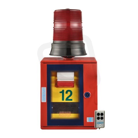 Maják evakuační STF 1 SEV/4S AA 240VAC, IP65, červená, červená, záložní napájení