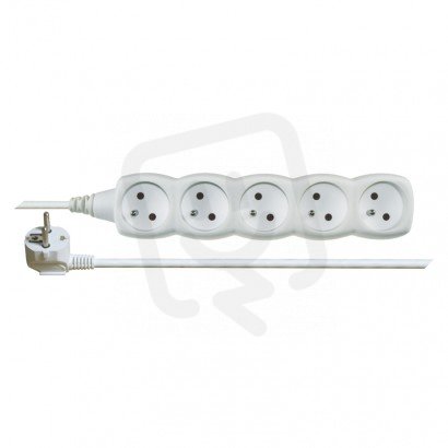 Prodlužovací kabel 3 m 5 zásuvek bílý PVC 1mm2 EMOS P0513