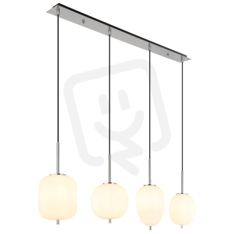Závěsné svítidlo BLACKY I matný nikl 4x E14 40W 230V GLOBO 15345-4NO